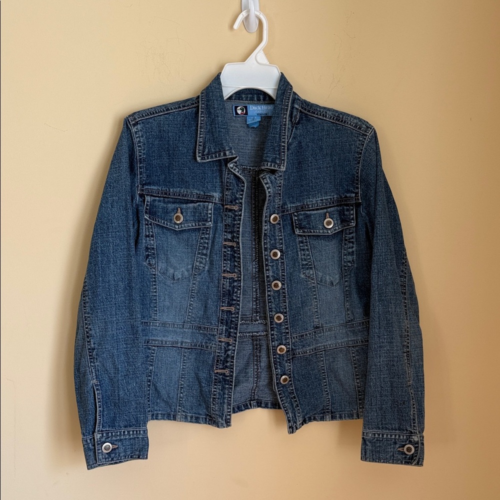 Vintage Duck Head Jeans Co. Women’s Tailored Denim Jacket‎ - Medium Wash
